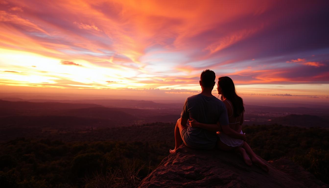 זוגיות מול שקיעה