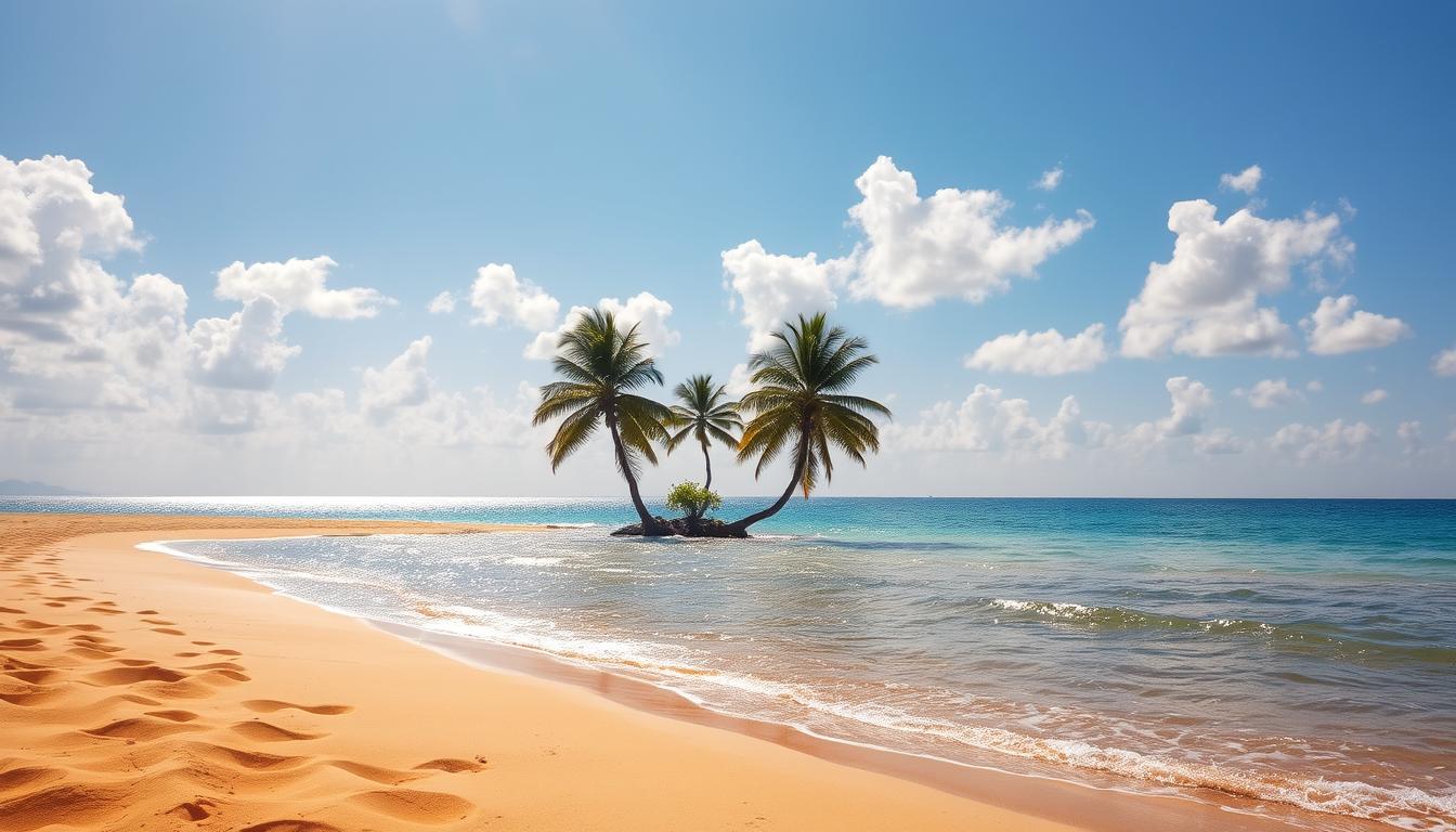 חוף נוצץ זהוב