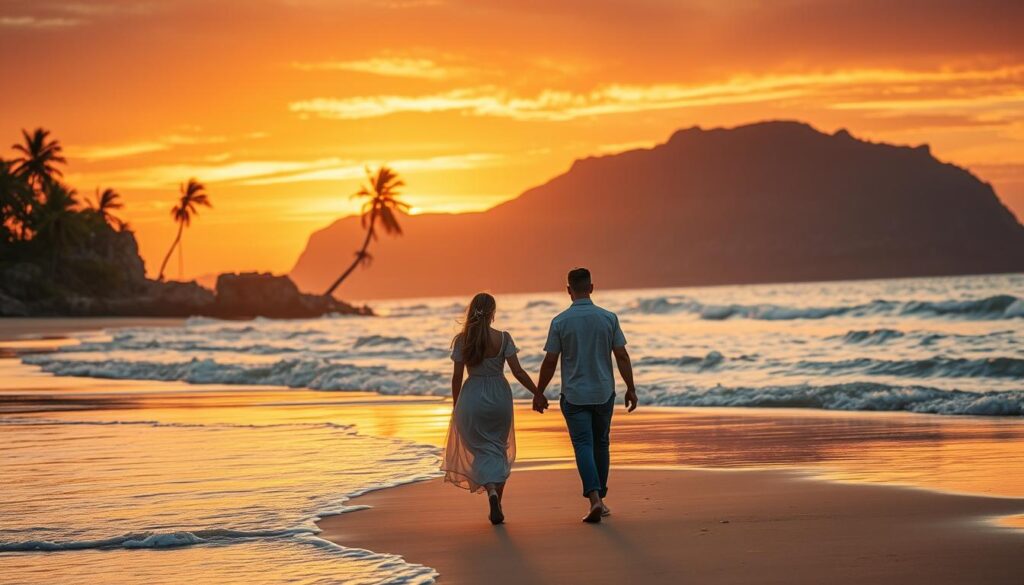 טיולים רומנטיים וחוף בשקיעה